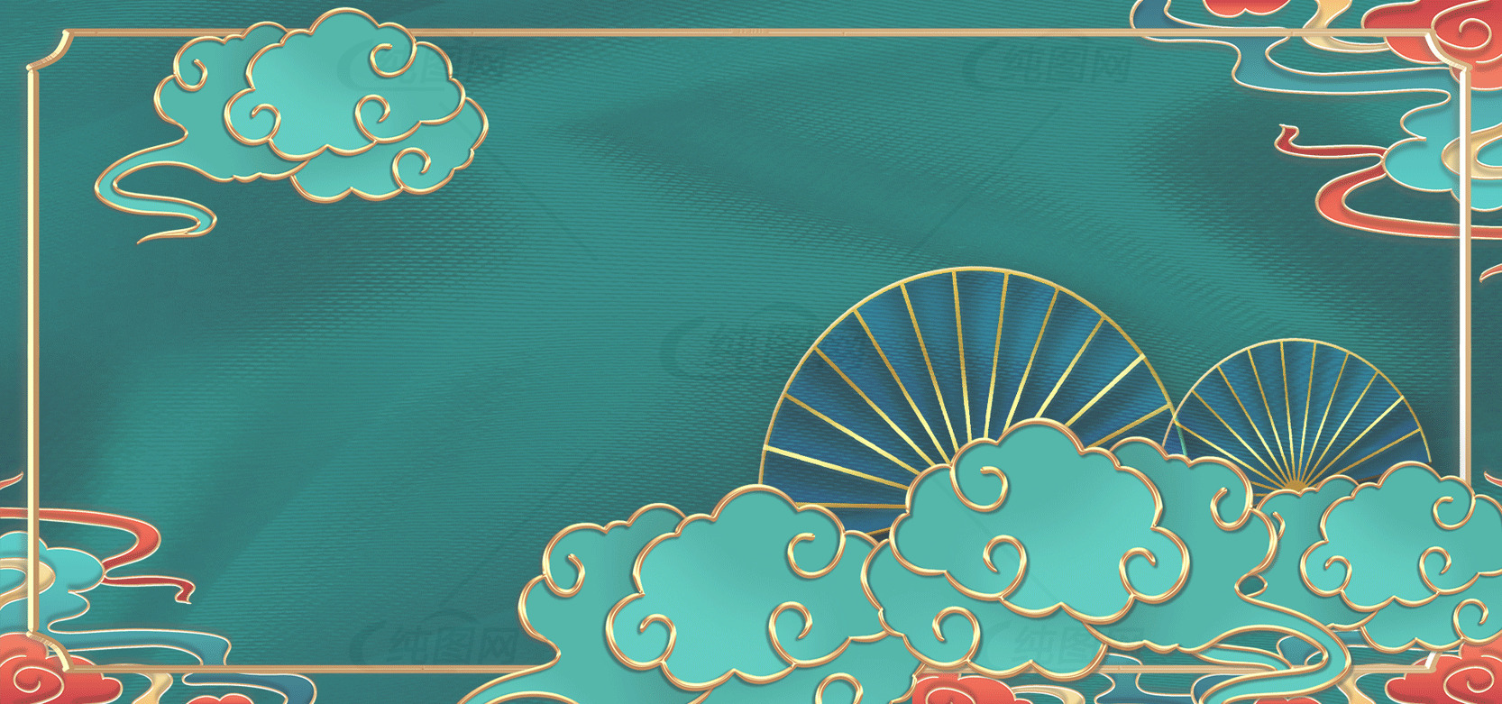 中国风祥云背景设计素材
