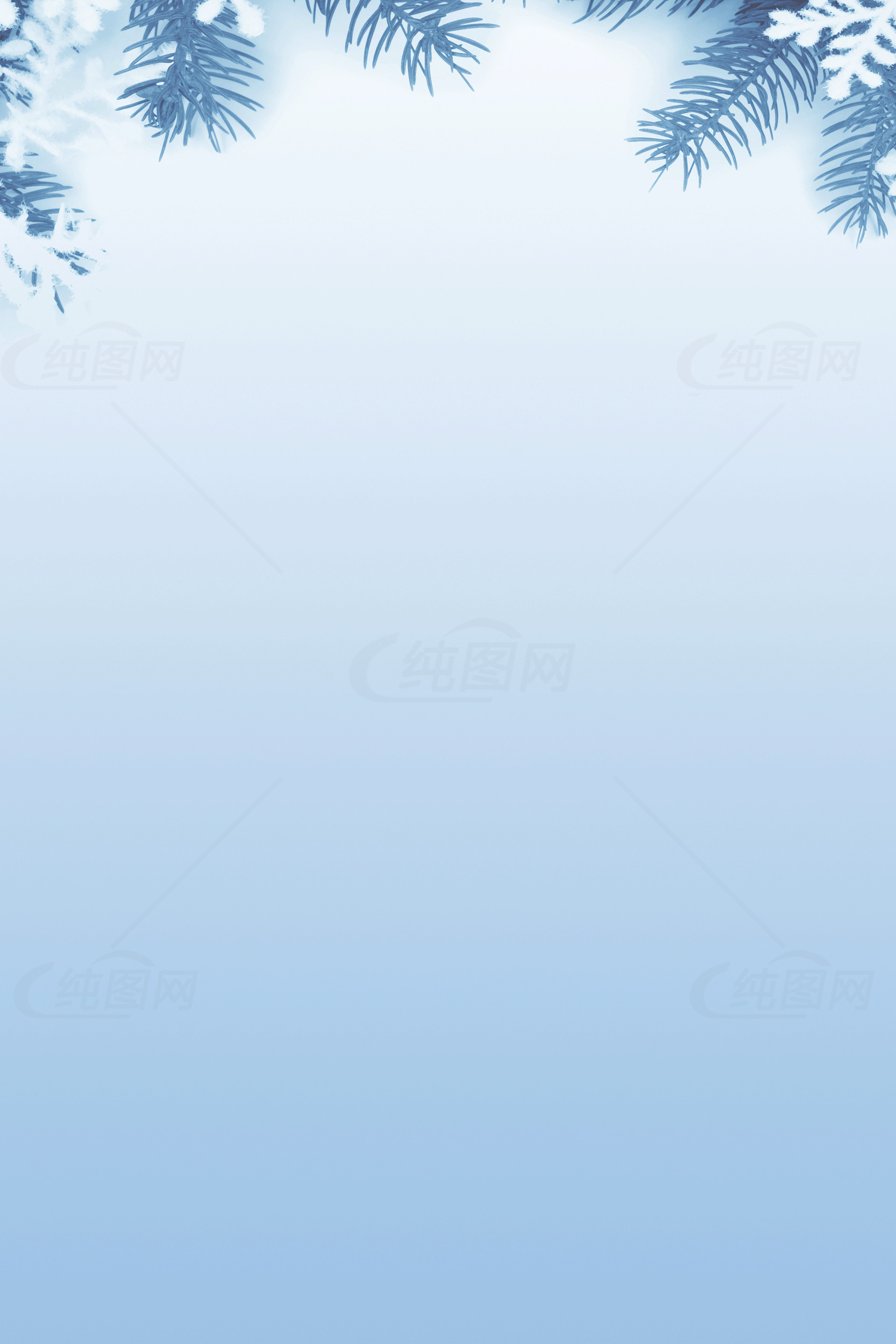 冬季松树背景图片素材