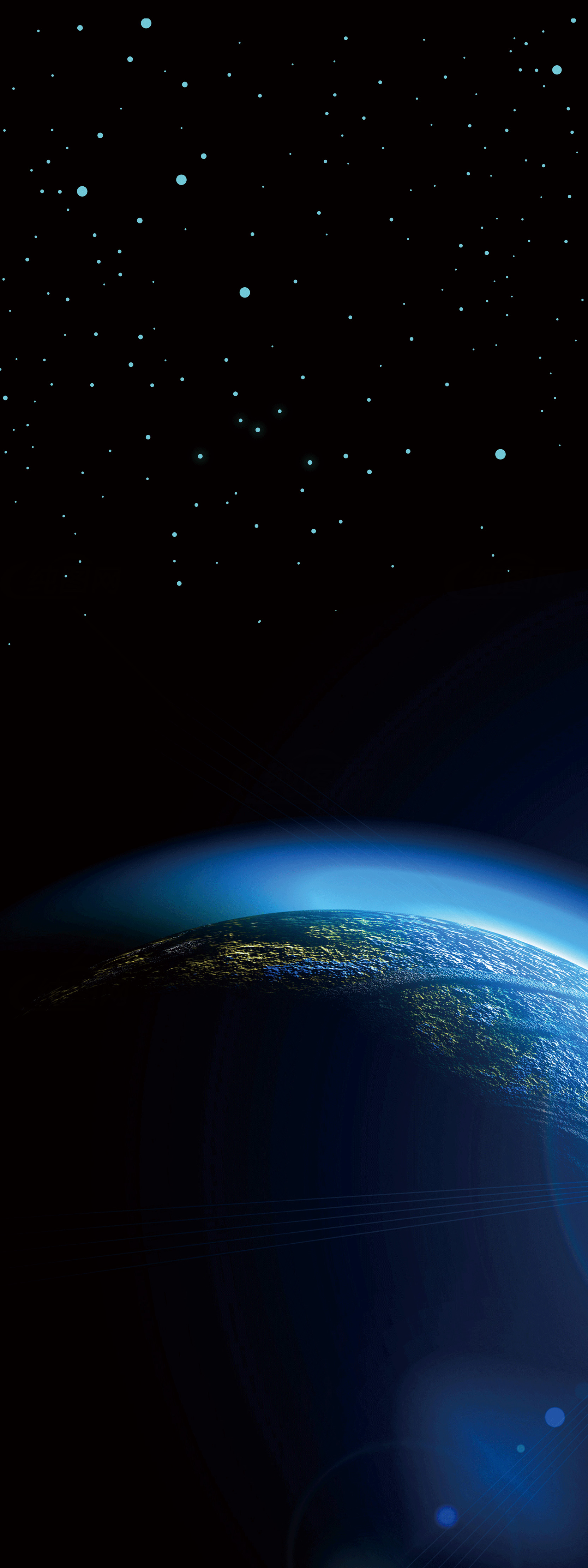 地球与星空的壮丽景观素材