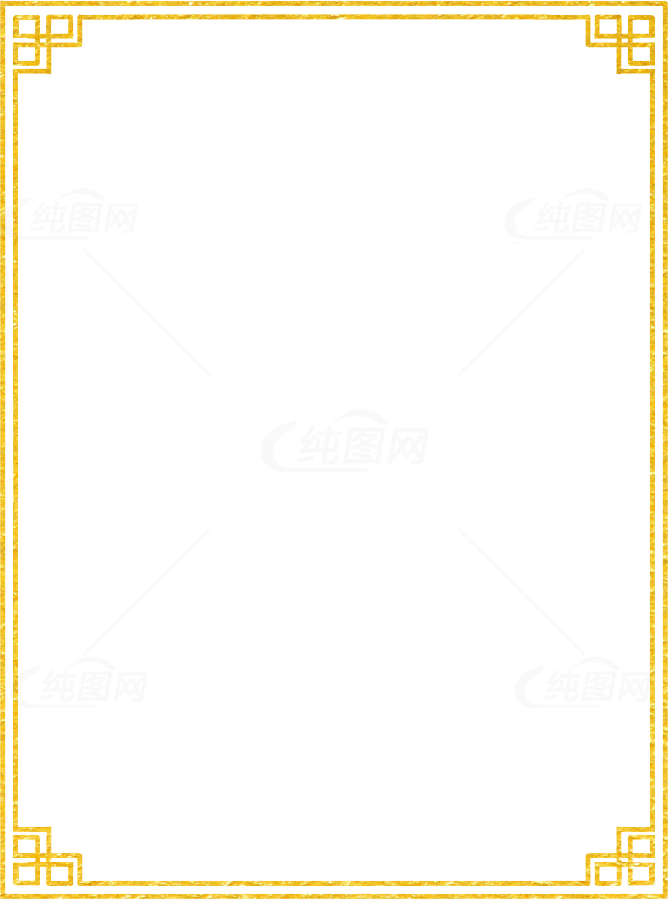 简约金色边框设计模板素材