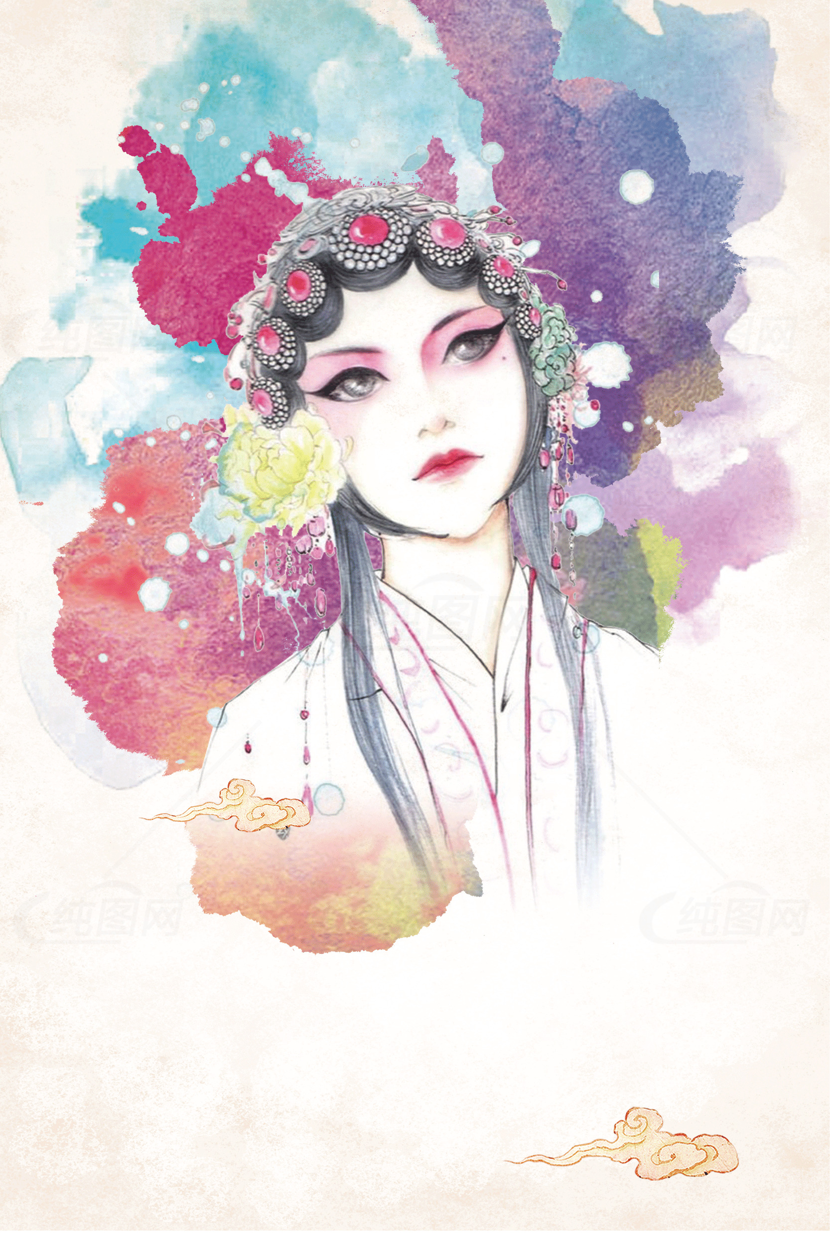 京剧艺术插画：传统与现代的碰撞素材
