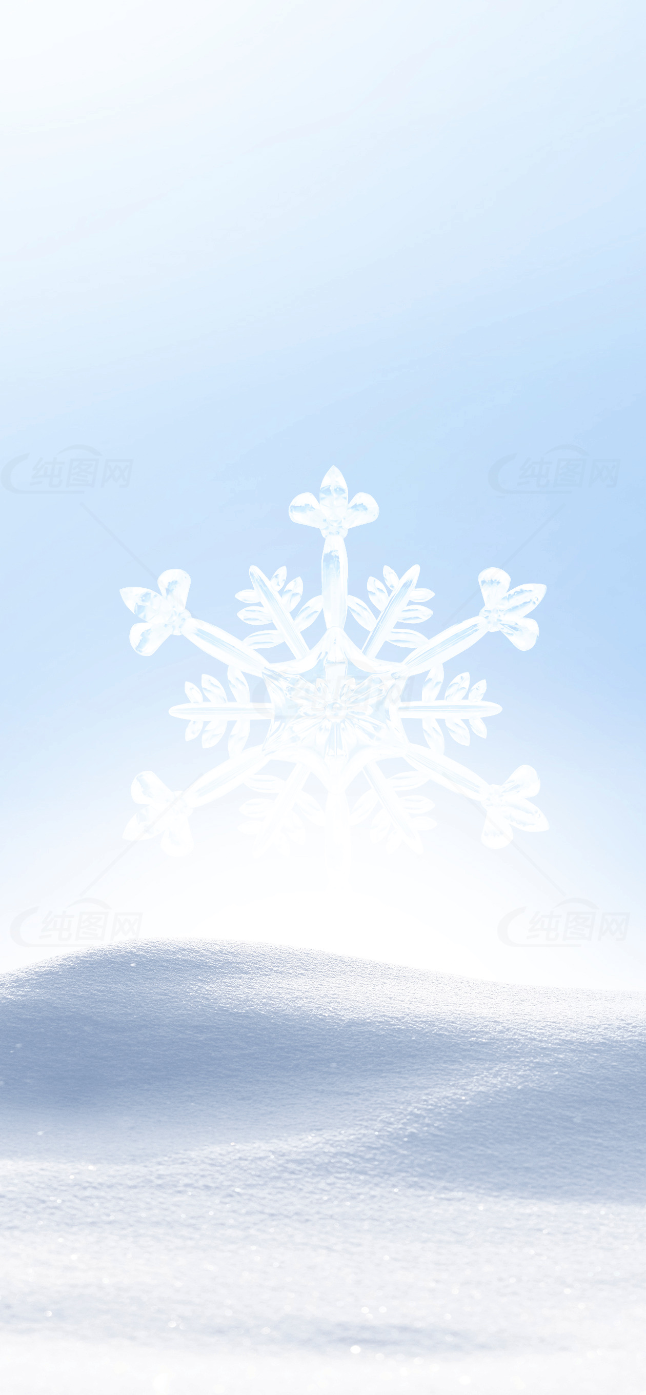 冬季雪花背景高清图片素材