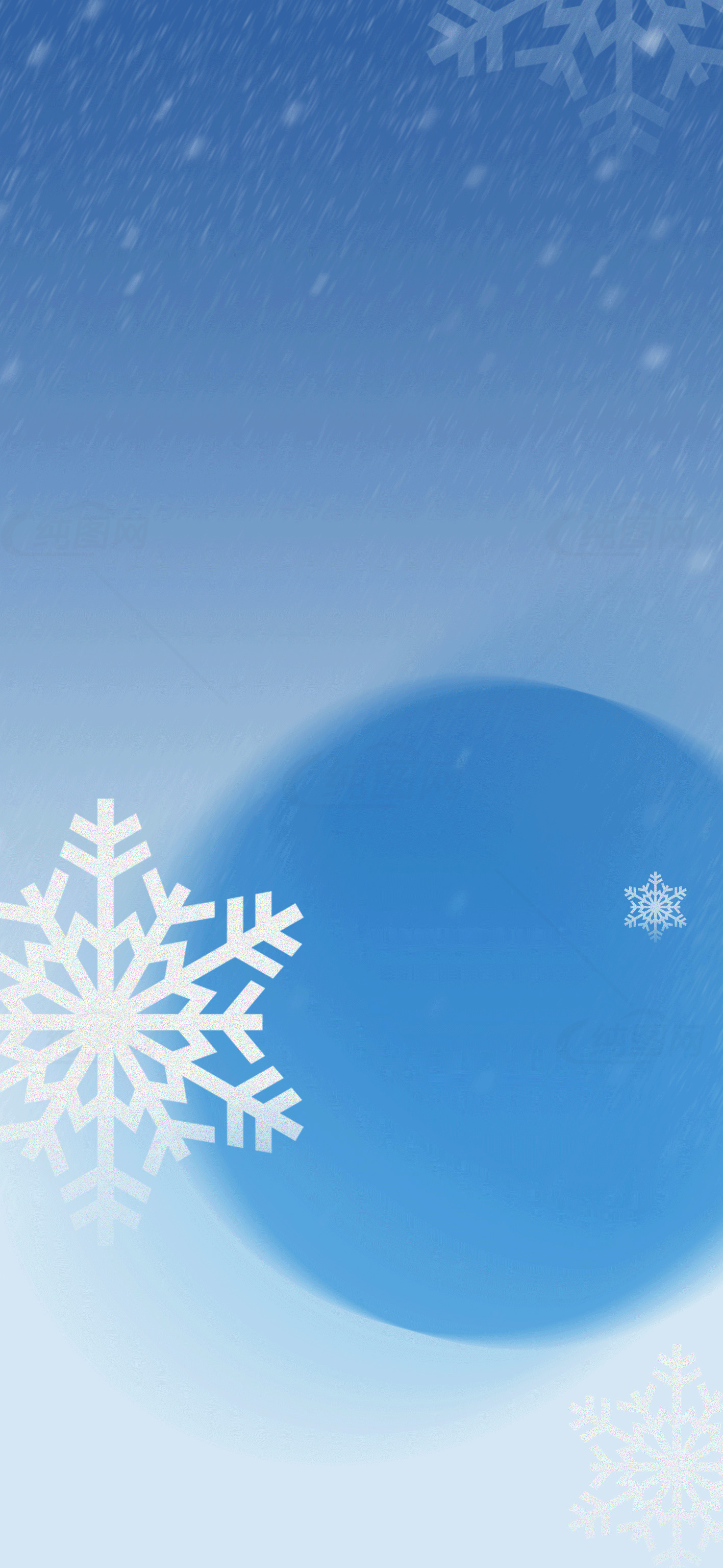 冬季雪花背景设计素材