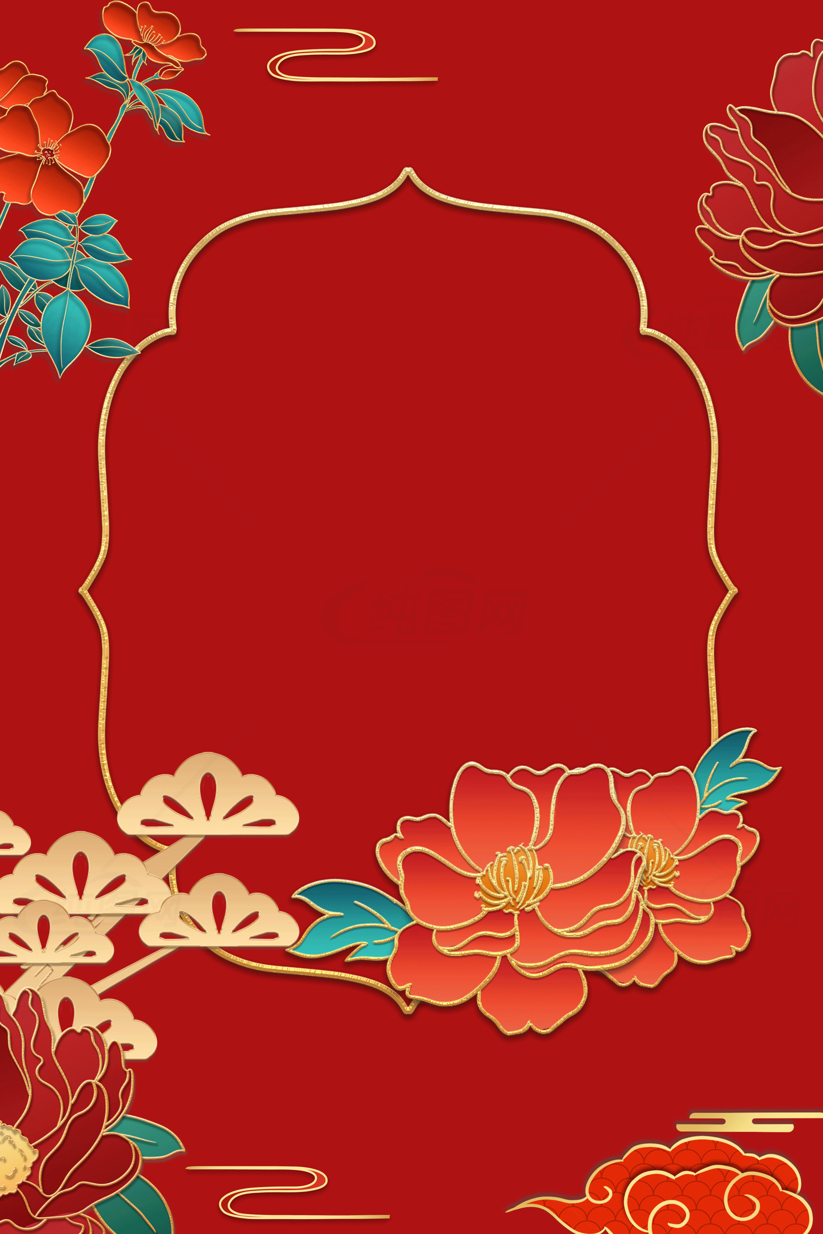 中国传统花卉背景图片素材