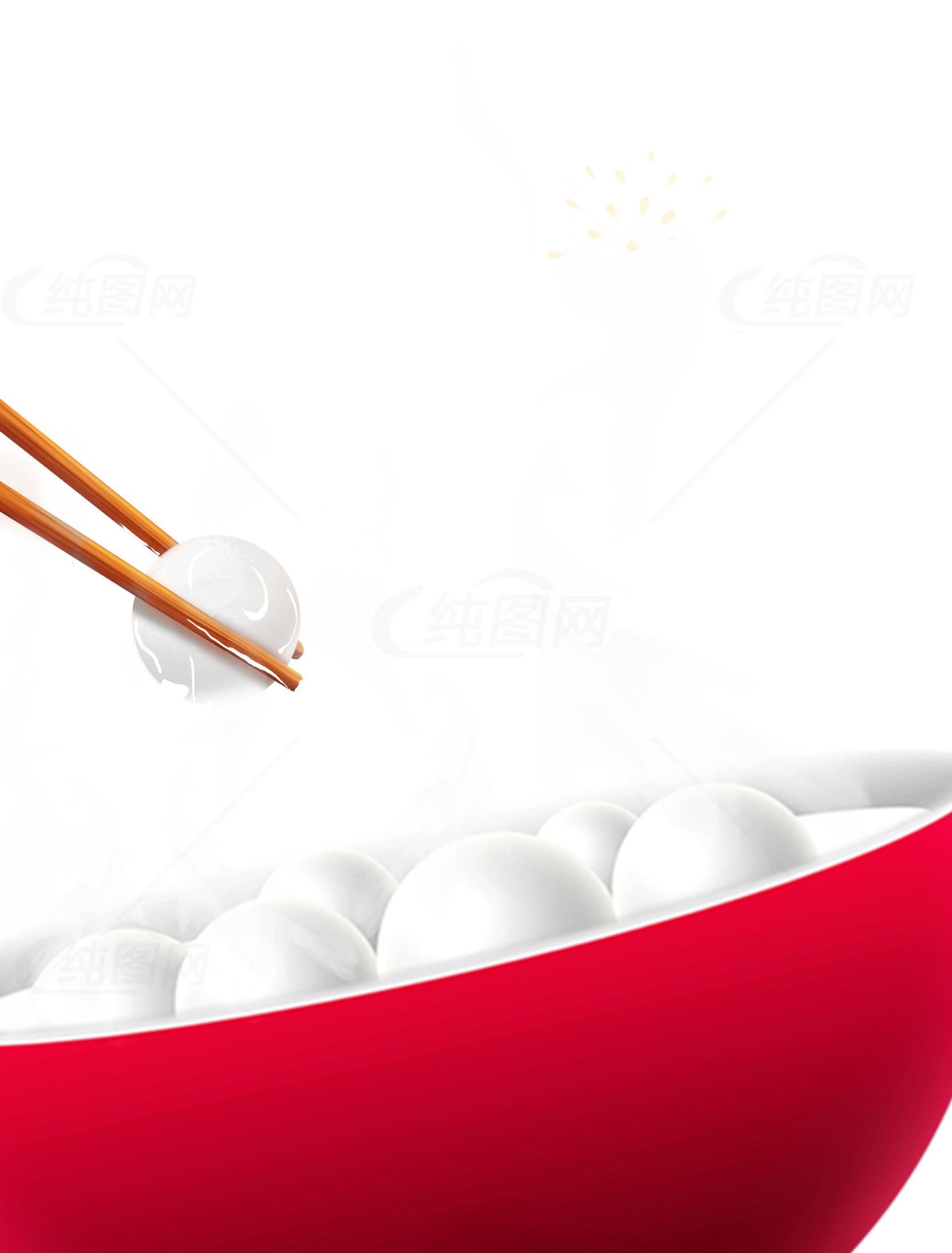 美味汤圆：传统中式甜点的完美享受素材