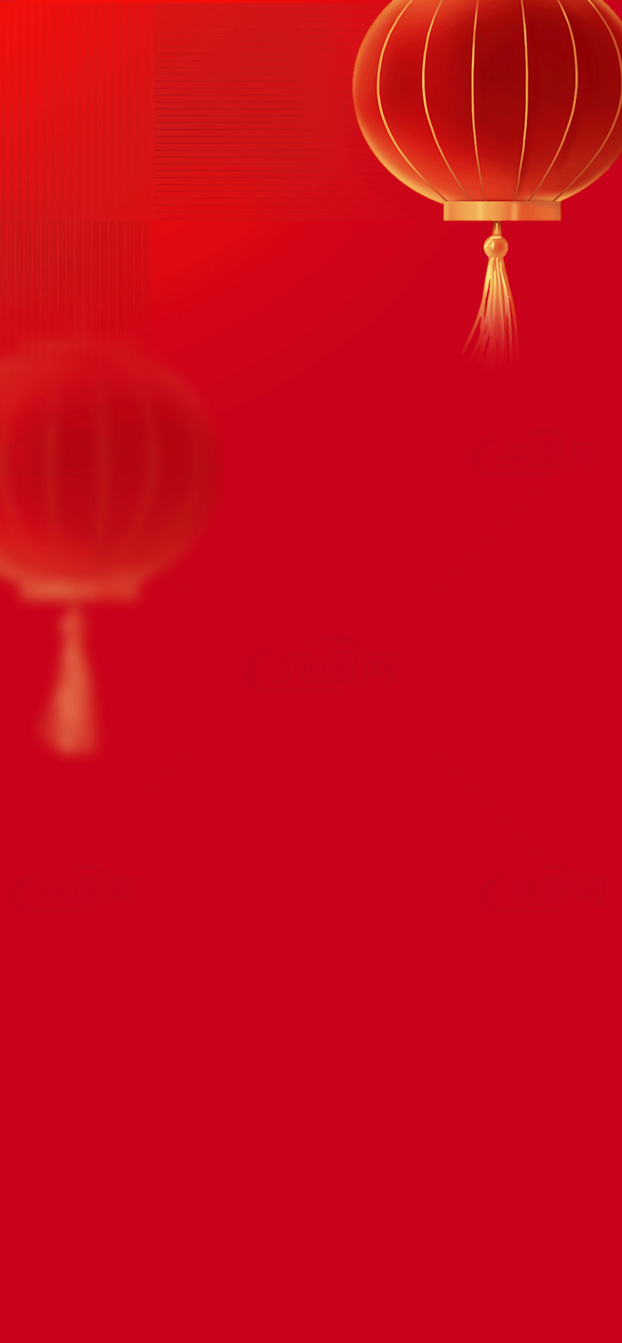红色灯笼背景图片 - 适合春节和庆祝活动素材