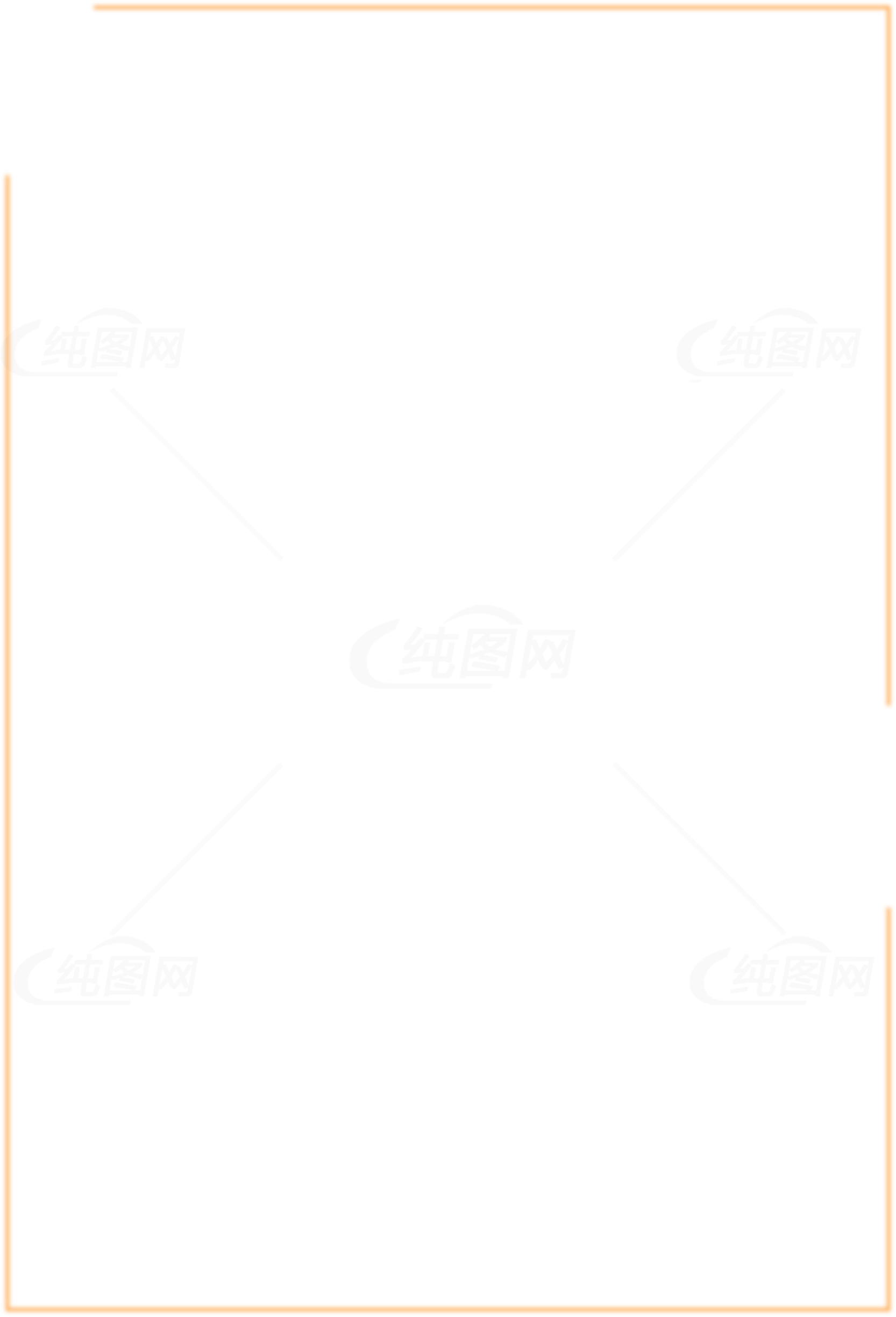 简约橙色边框设计图片素材