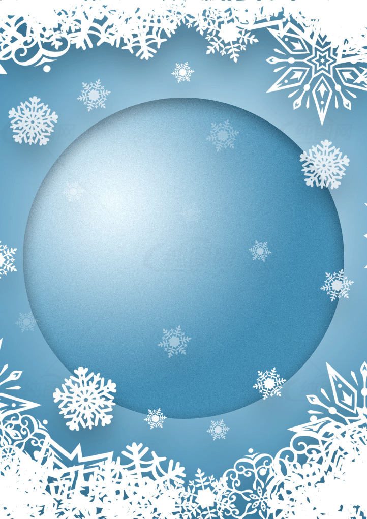 冬季雪景雪花高清背景图素材