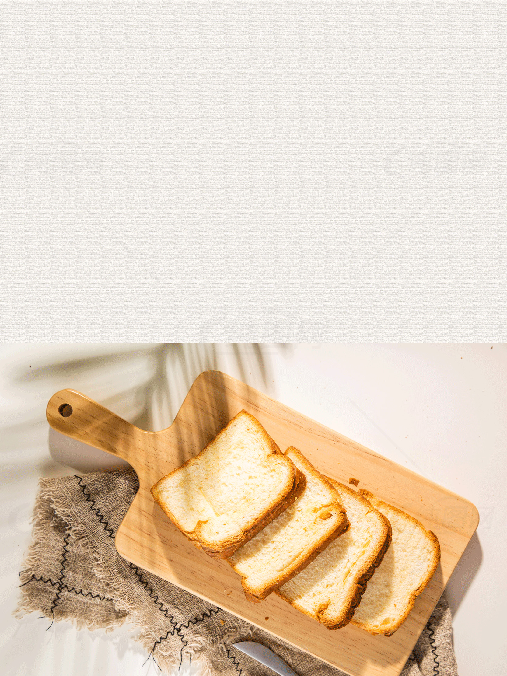美味的自制白面包食谱素材