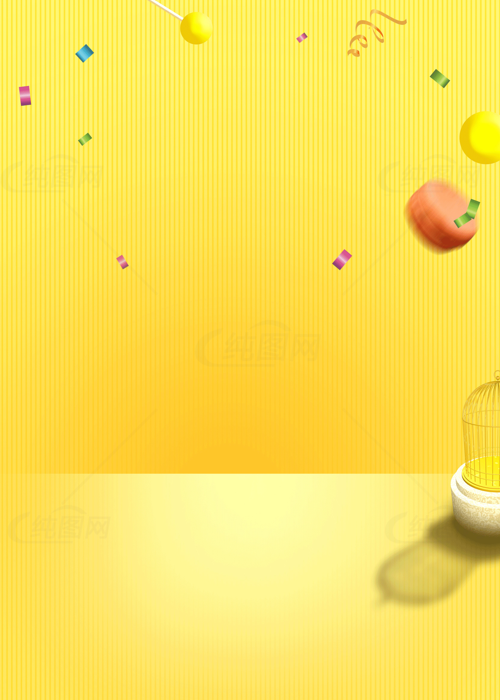 黄色背景创意设计图片素材