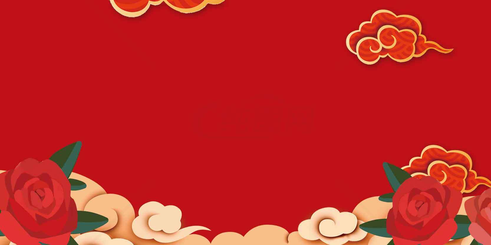 中国风红色背景图片素材