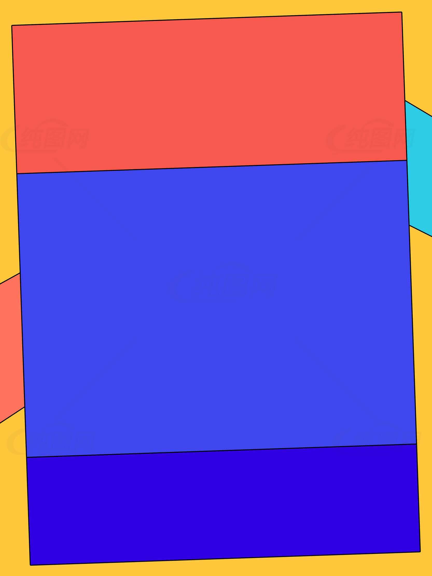 现代抽象艺术色块组合素材