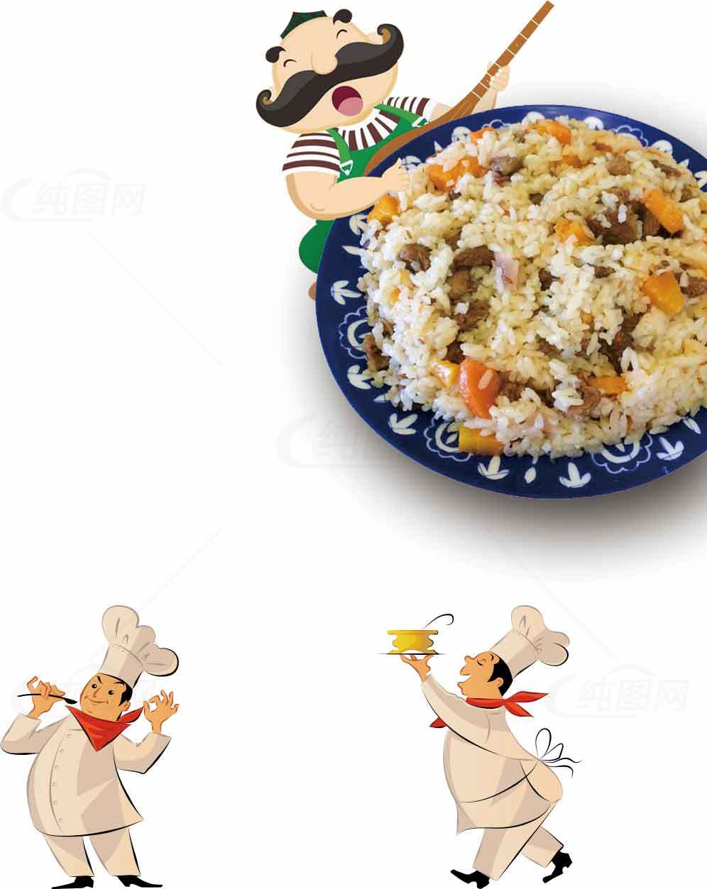 美味的家常炒饭食谱素材