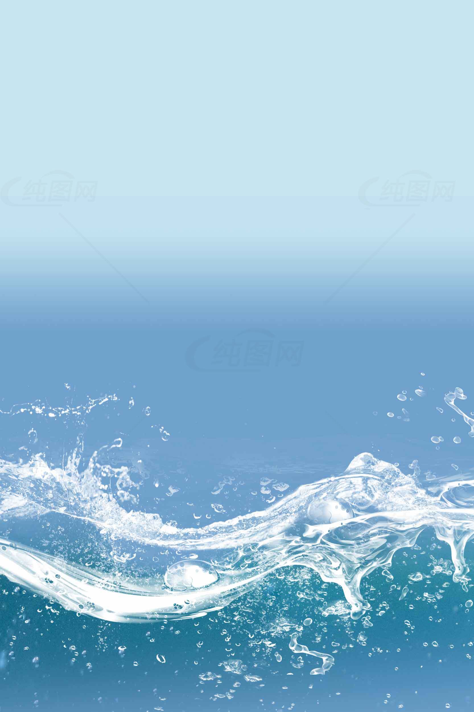 清新水波背景图片素材