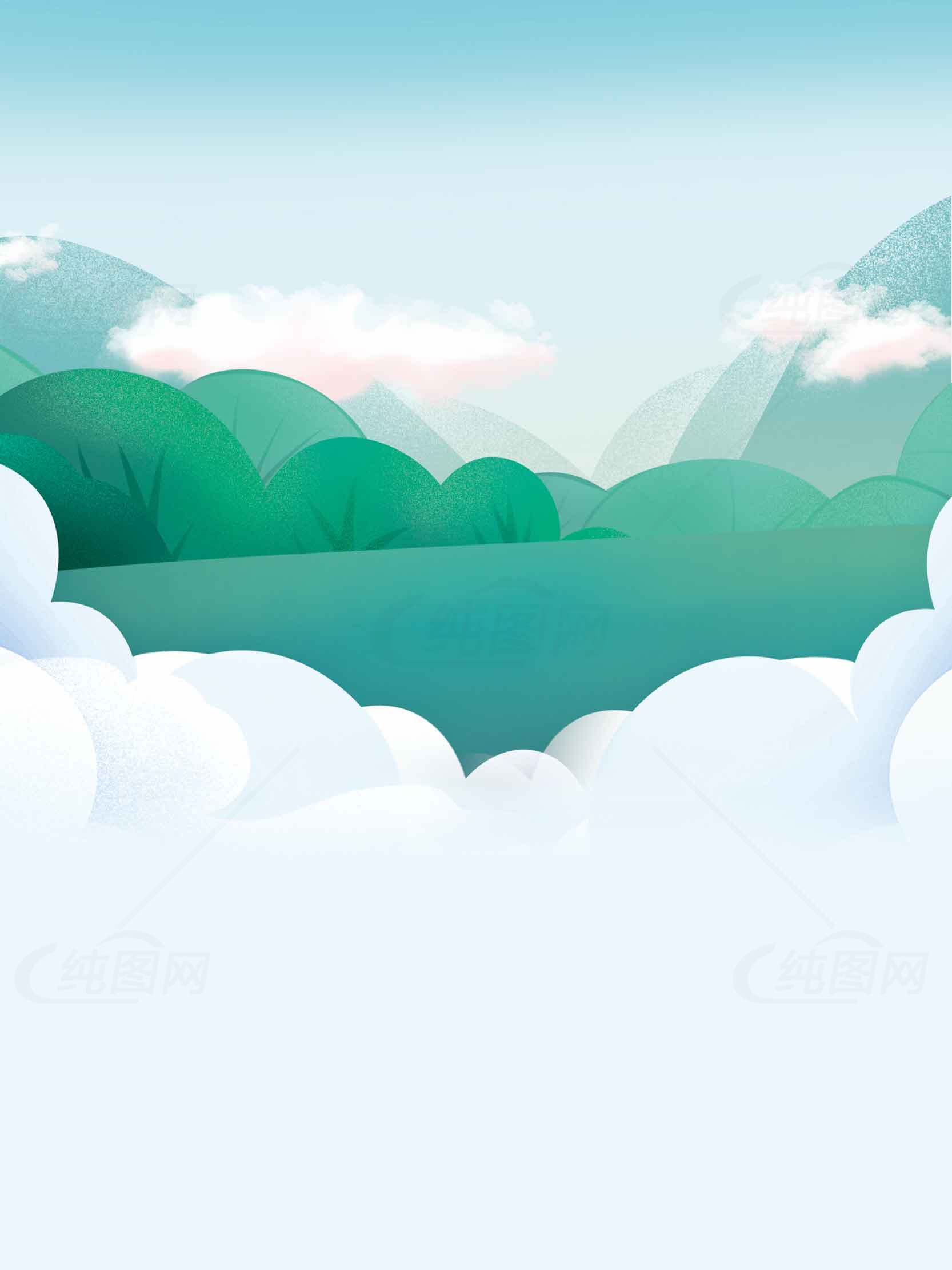 自然风景高清插画背景素材合集