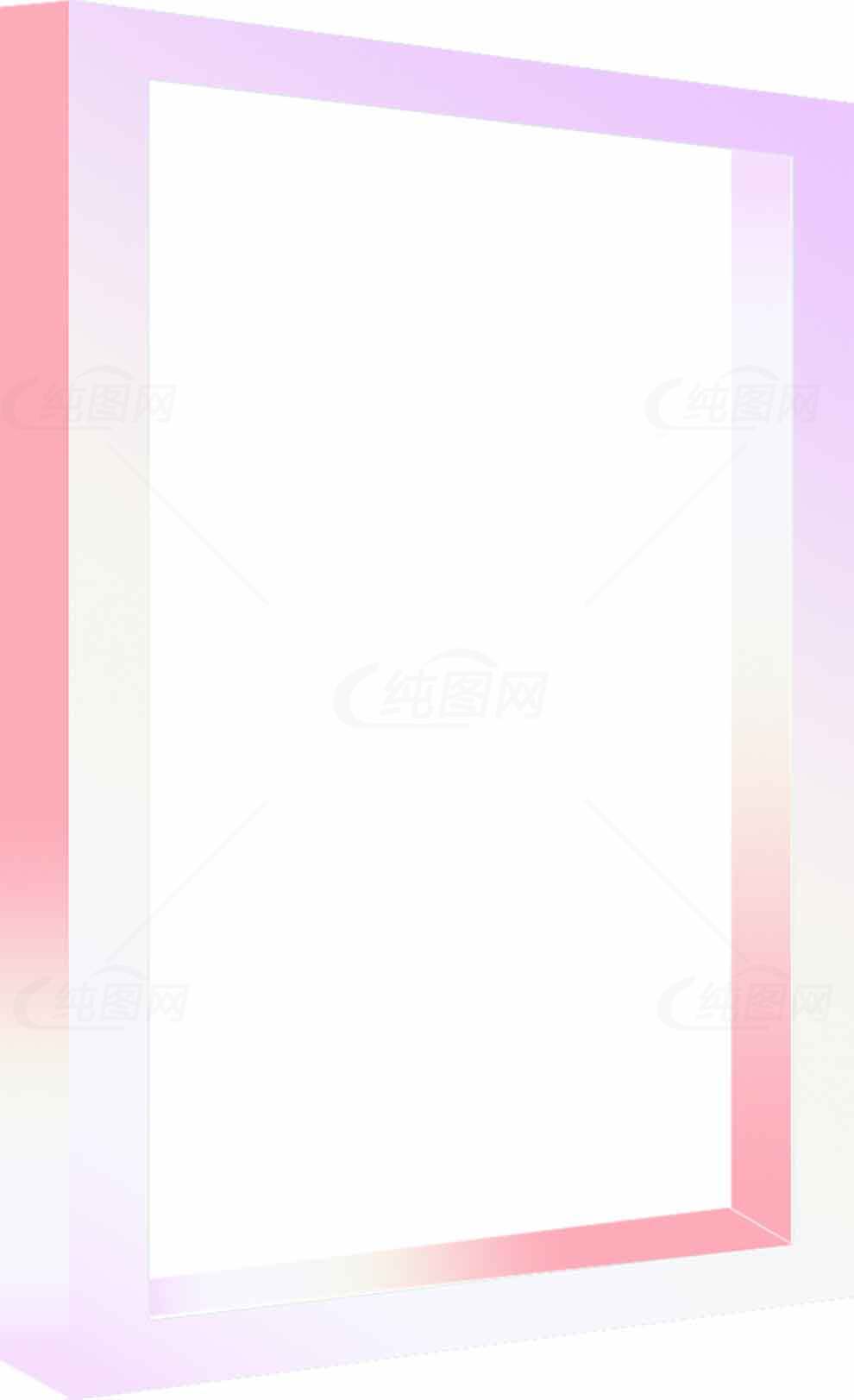 梦幻渐变色边框设计图片素材
