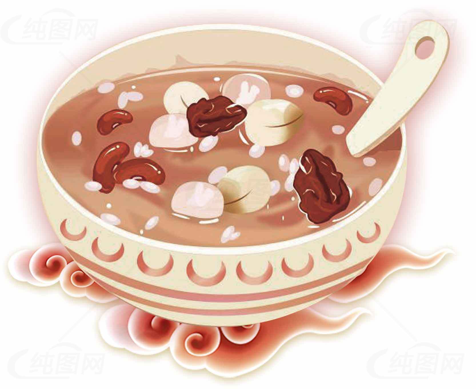 腊八节传统粥插画素材图片