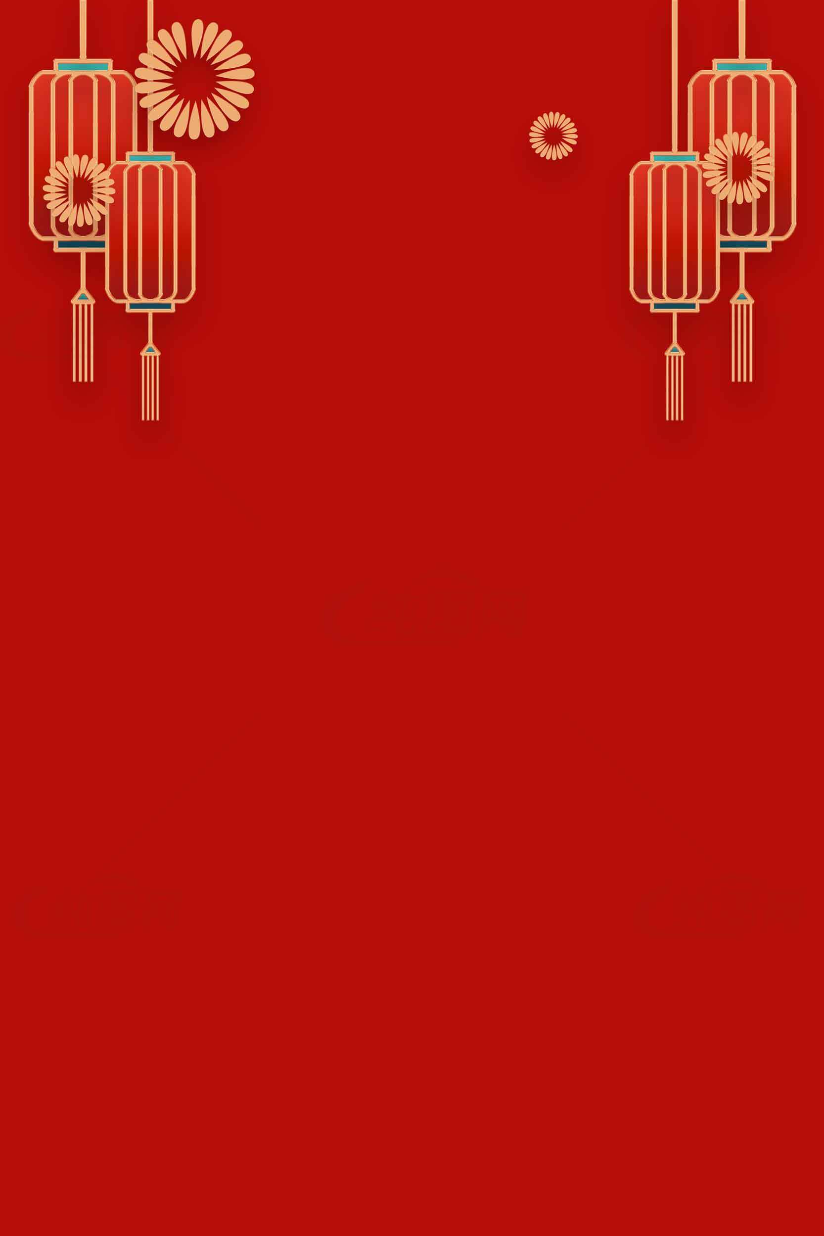 红色灯笼中国风背景图片素材