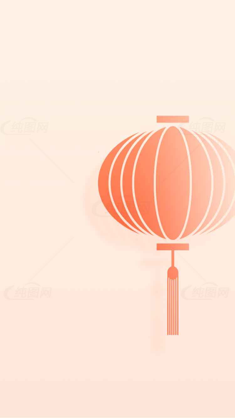简约中国风红色灯笼背景图片素材