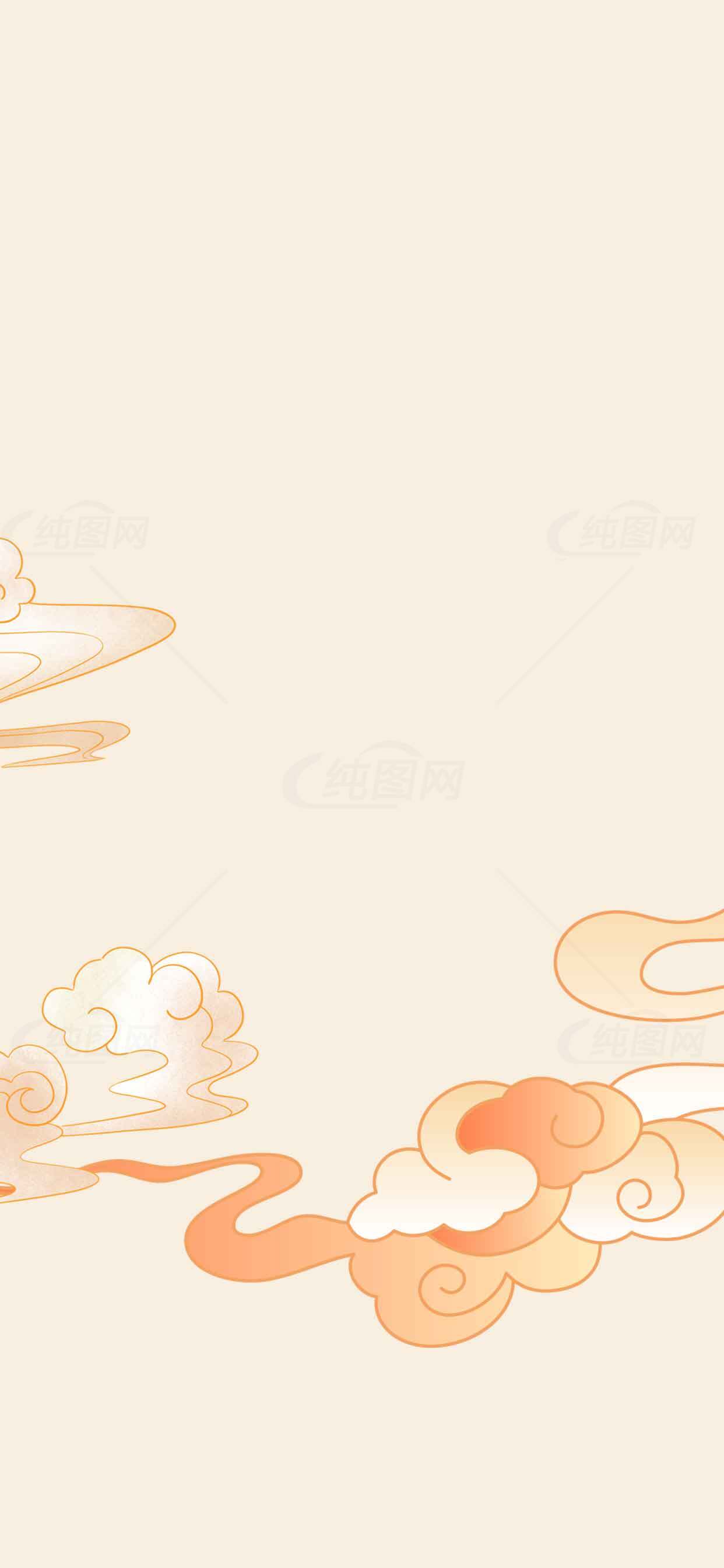 中国风祥云背景图片素材