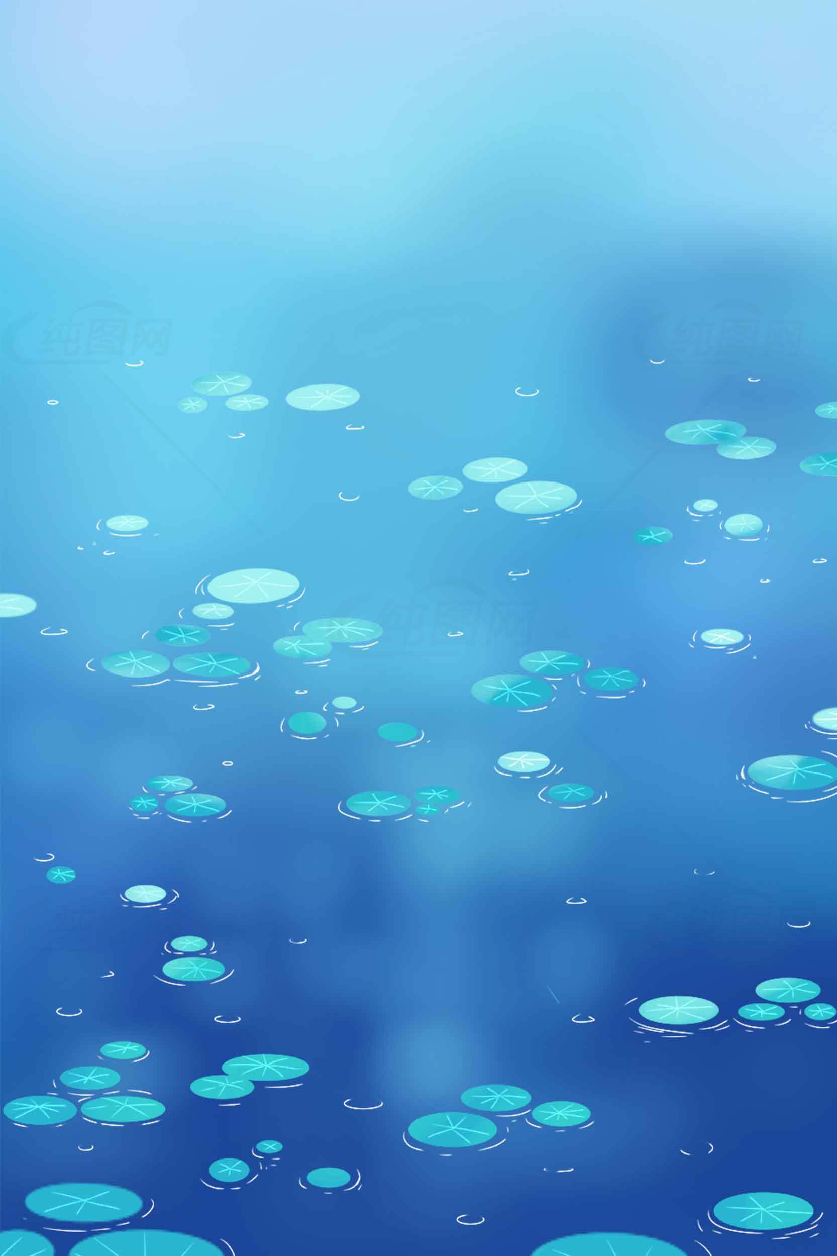 蓝色梦幻水面背景图片素材