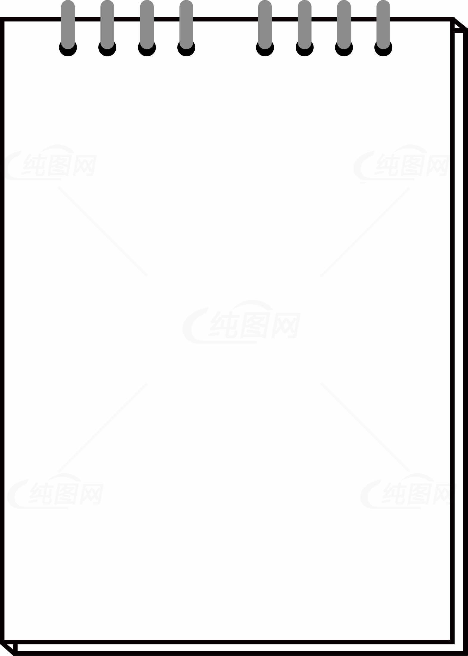 简约空白记事本插画图片素材