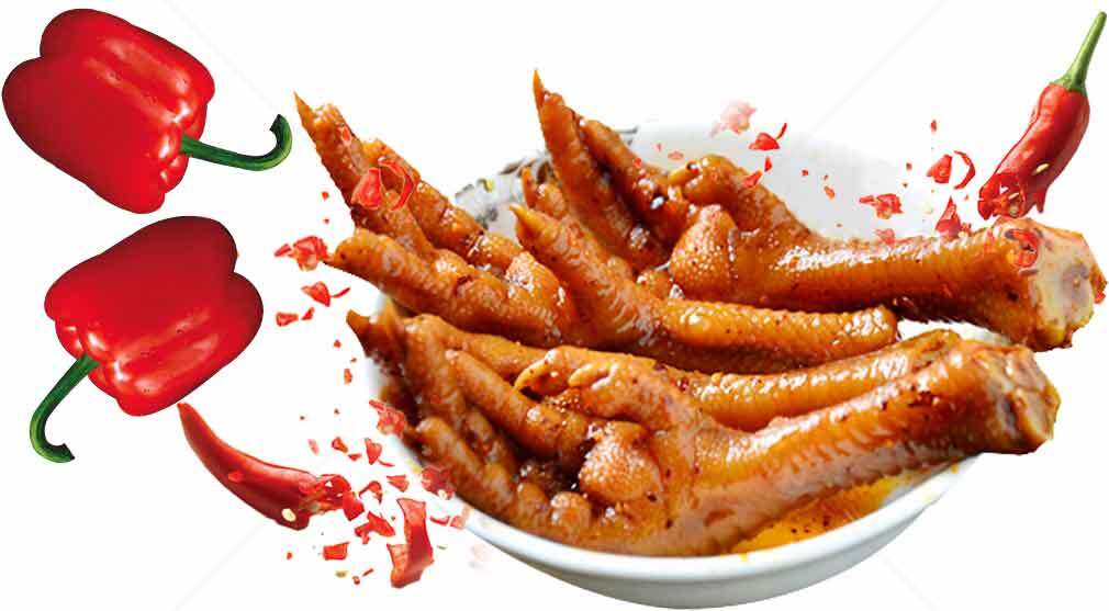香辣鸡爪美食图片素材