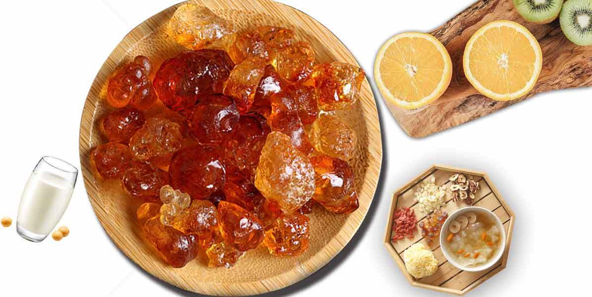 桃胶的功效与食用方法详解素材
