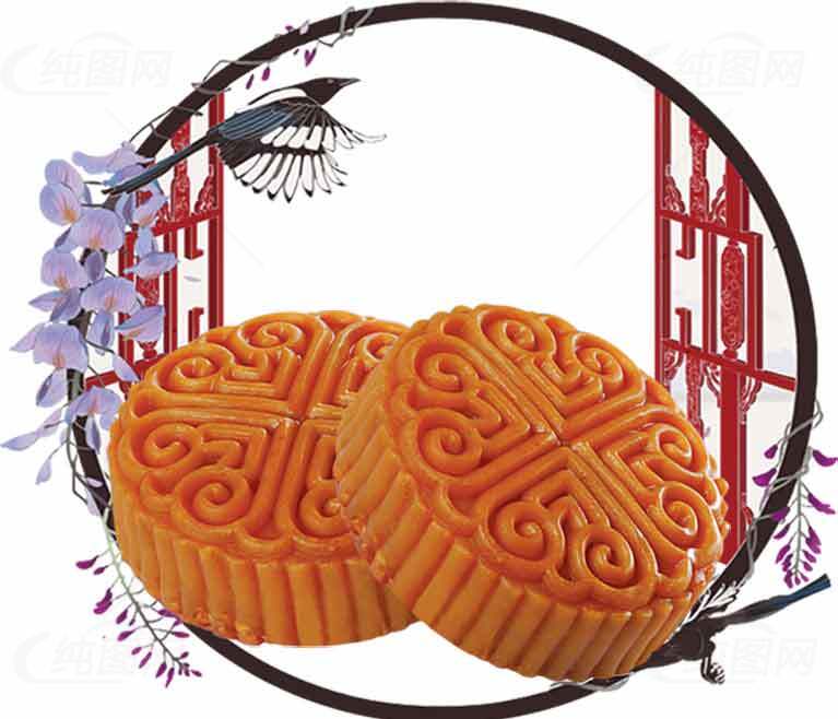 中式传统月饼插图设计素材