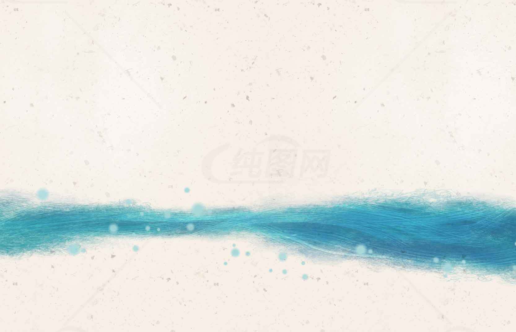 抽象蓝色水彩艺术背景素材