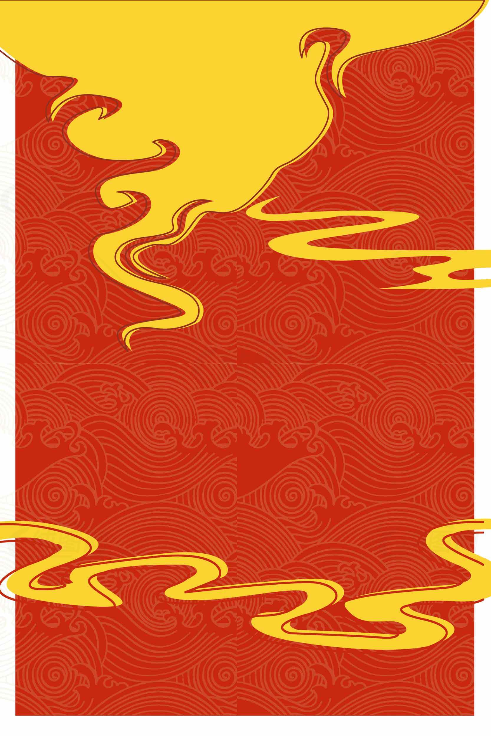 中国传统红色背景设计图片素材