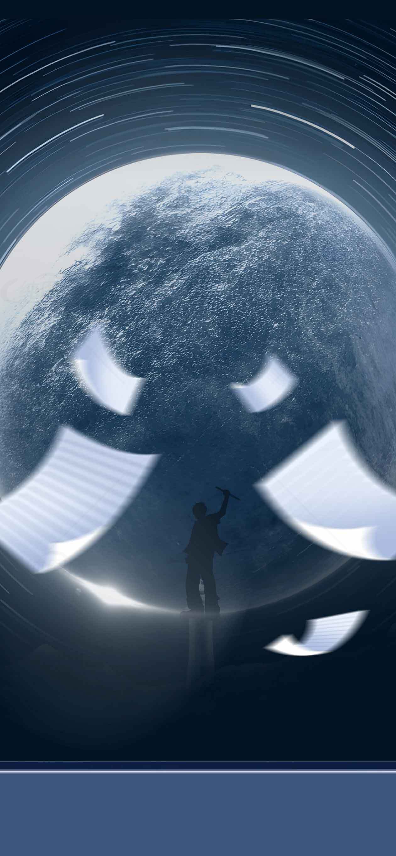 探索宇宙与梦想的深邃之旅素材