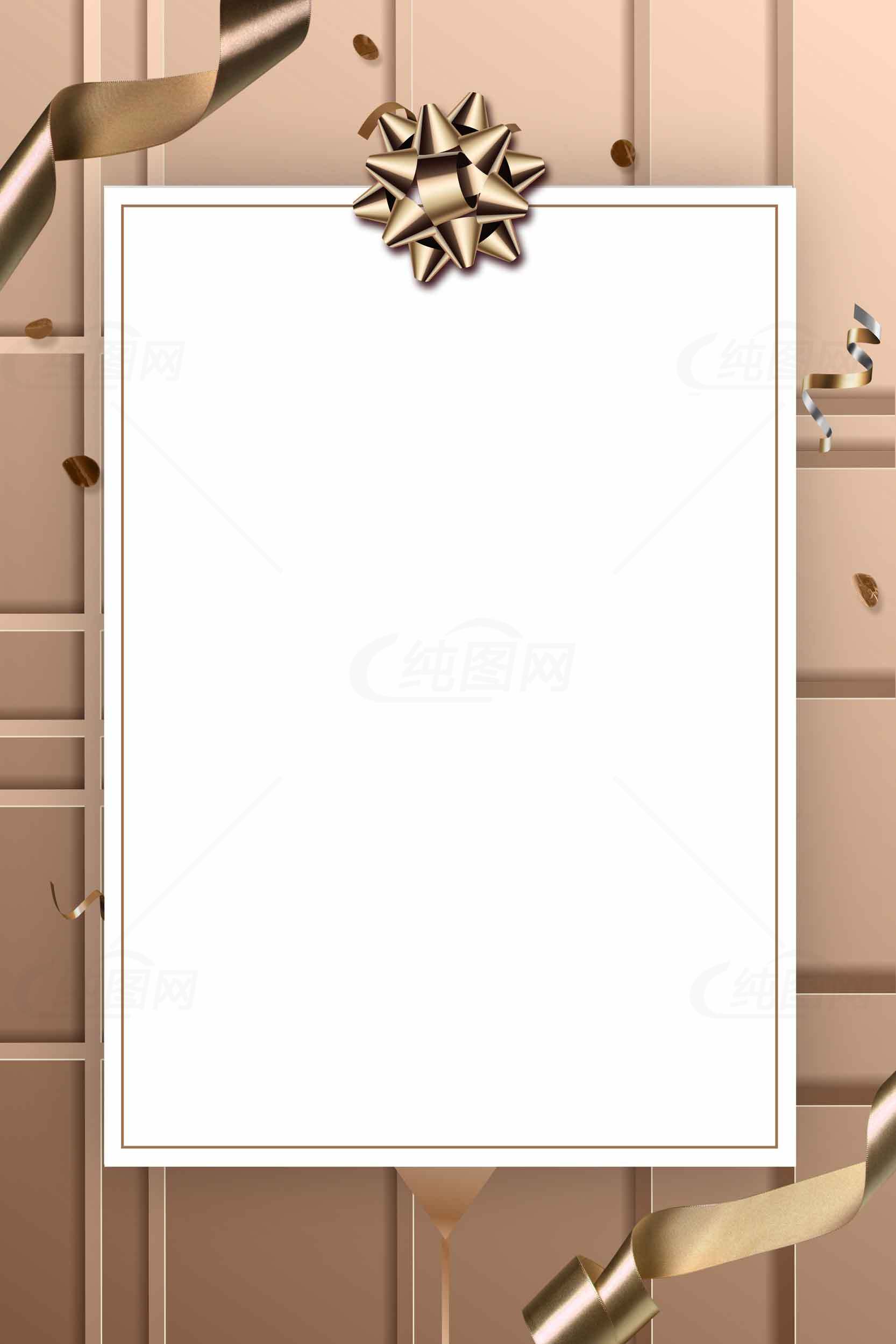 高雅金色礼品卡设计模板素材
