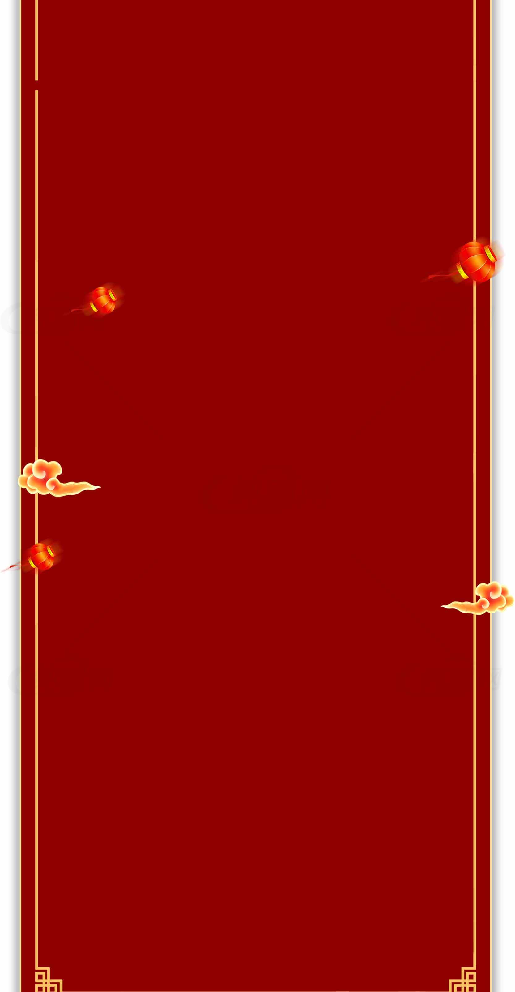 红色中国风背景图片设计素材