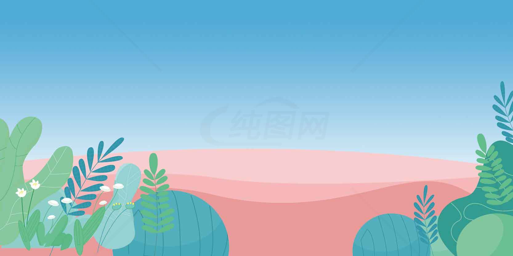 精选自然风景高清插画背景图片合集素材