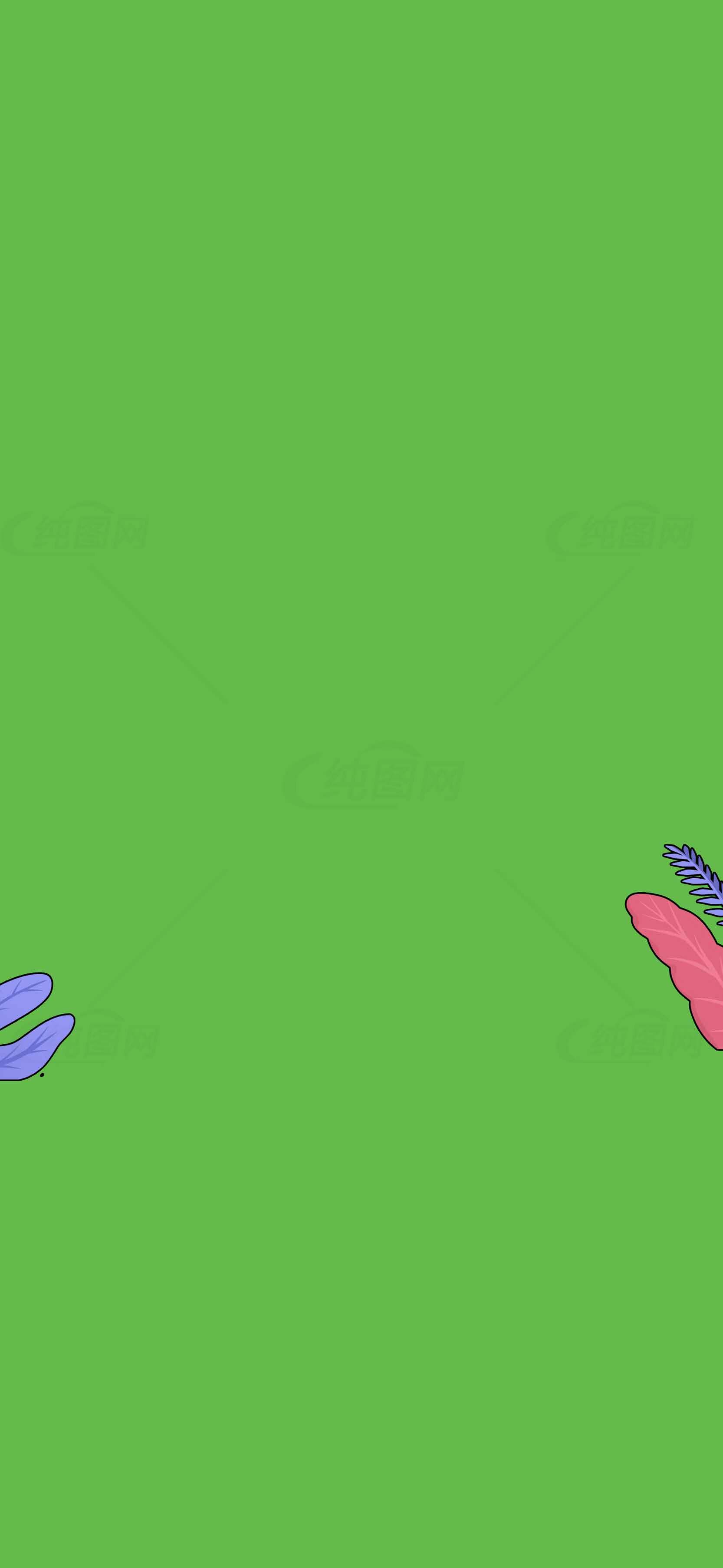 绿色背景创意插画设计素材