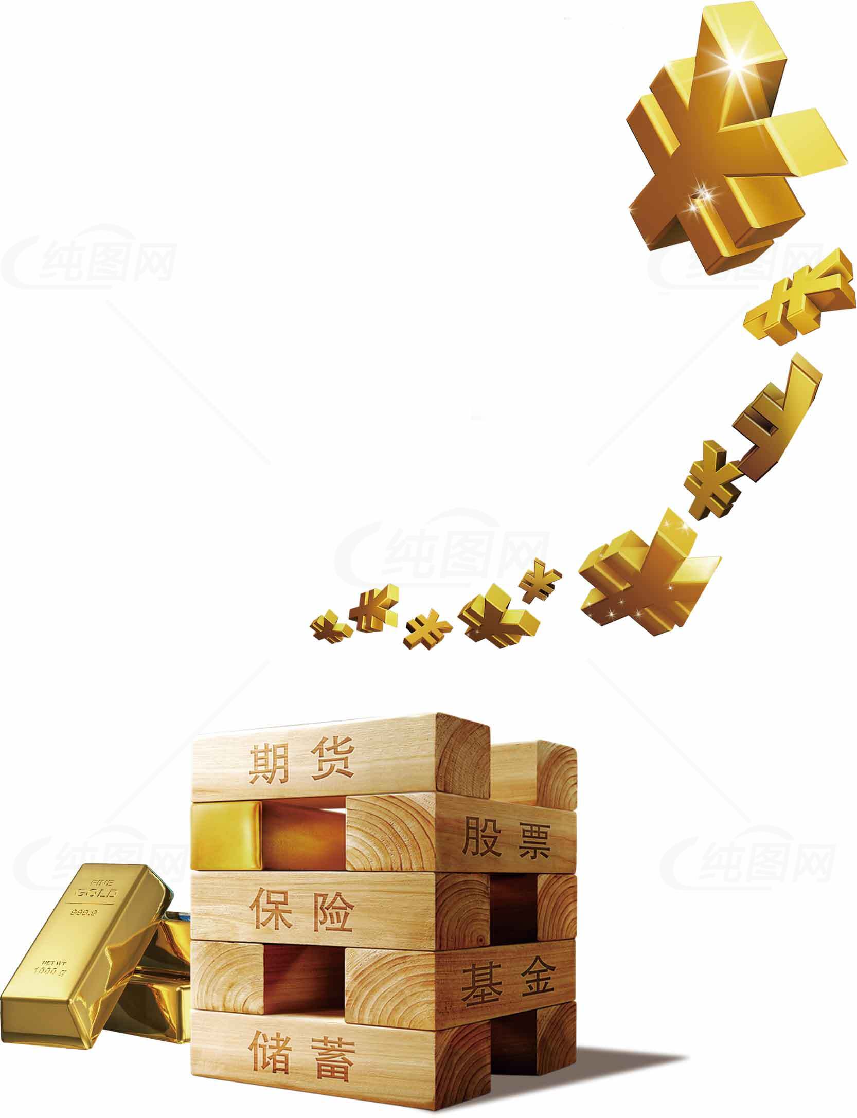 投资理财黄金主题图片素材
