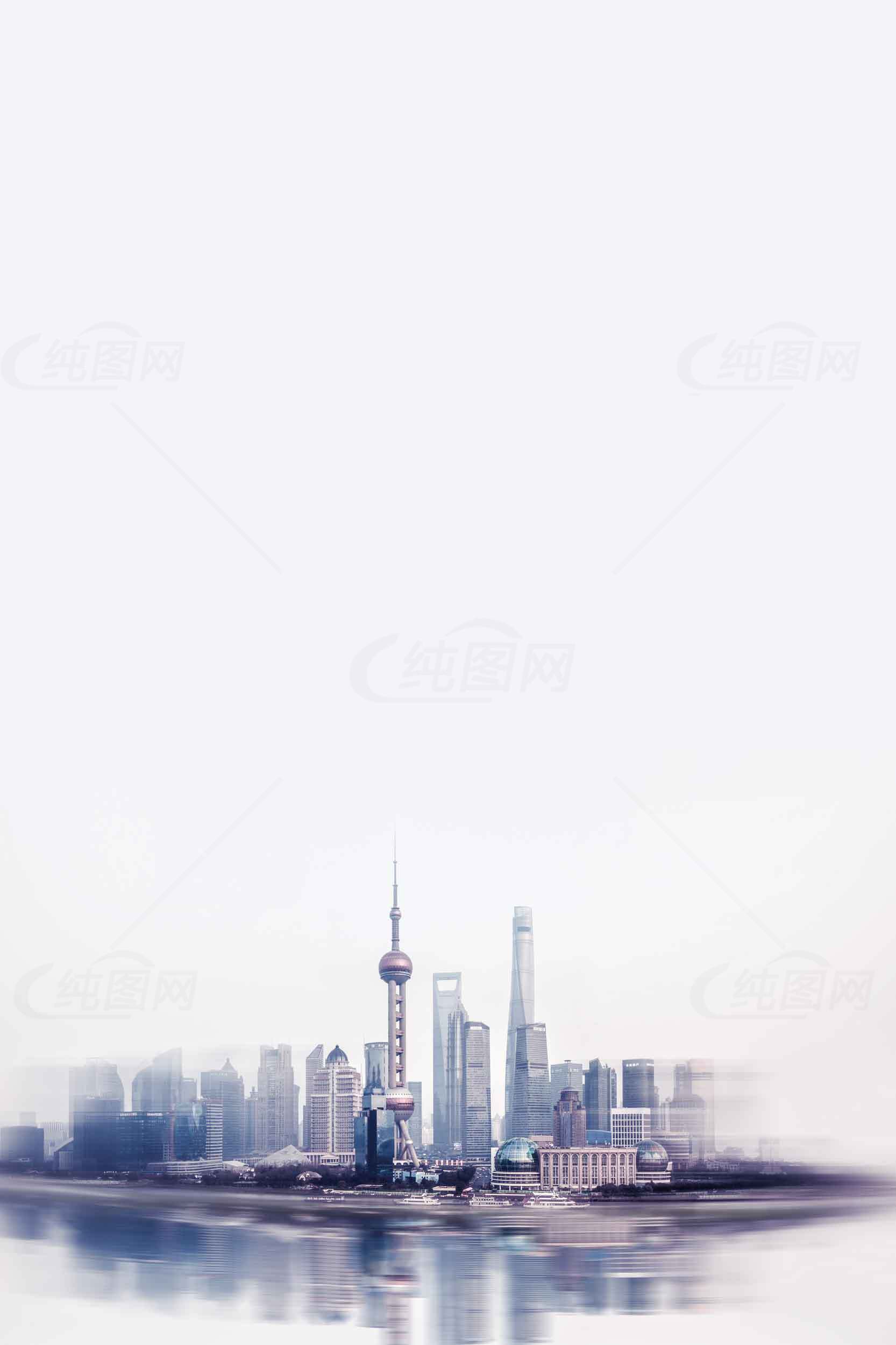 上海城市天际线高清壁纸素材