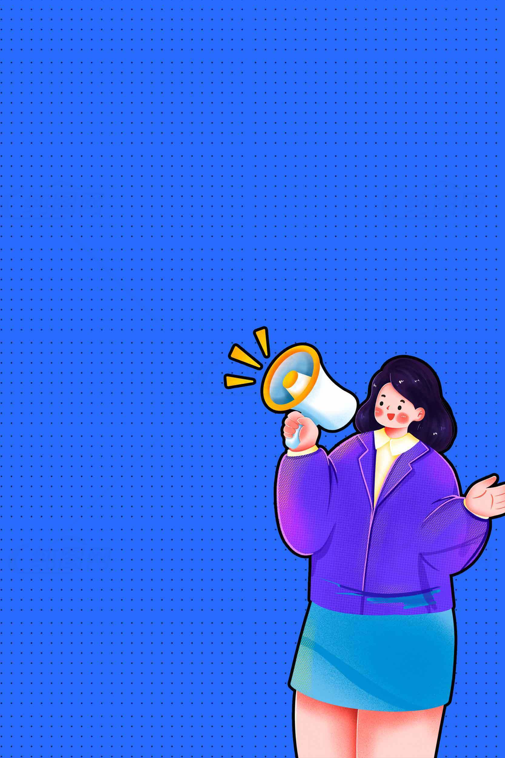 创意插画风格的宣传人物设计素材