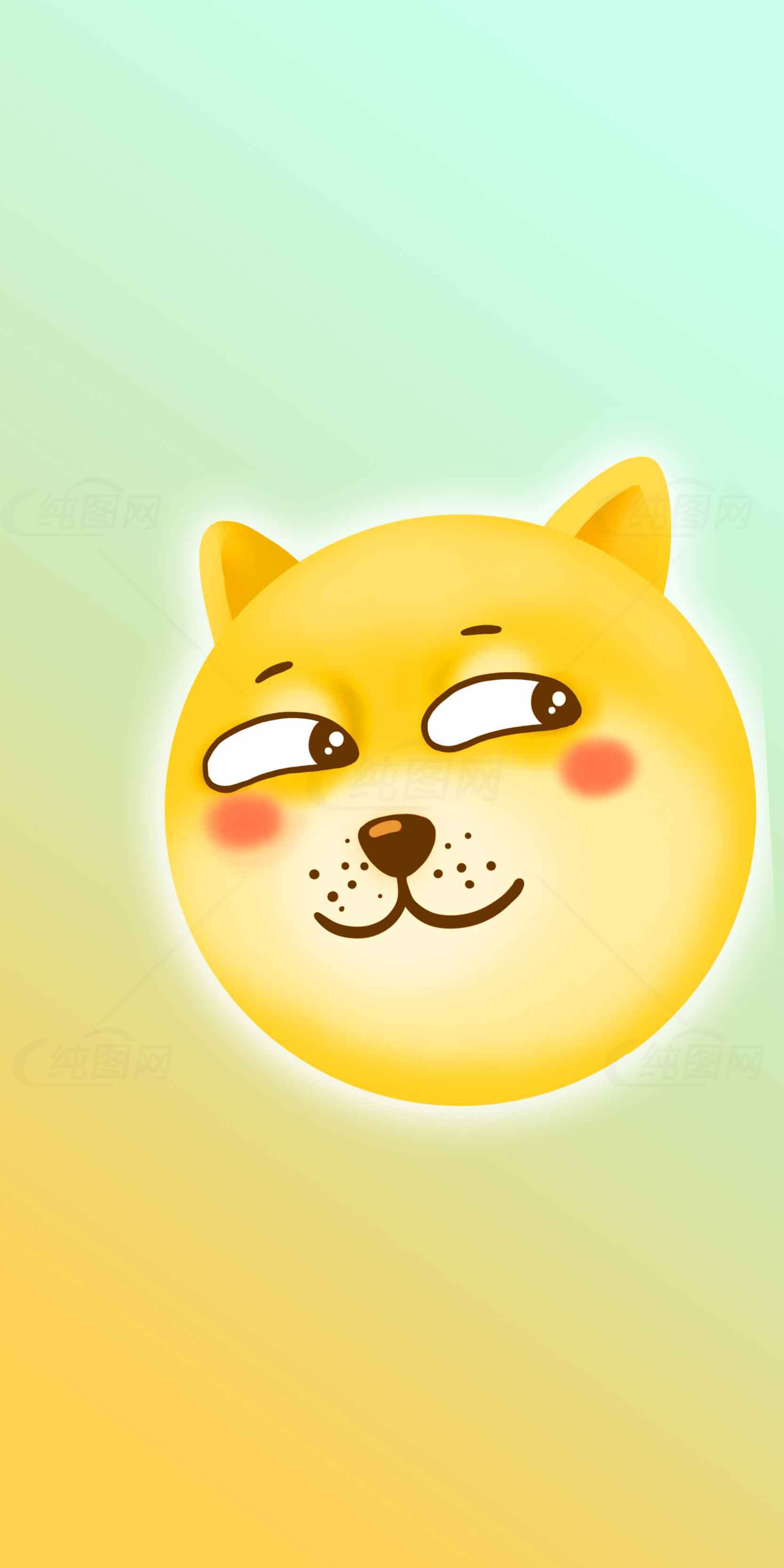 可爱狗狗表情包插画图片素材