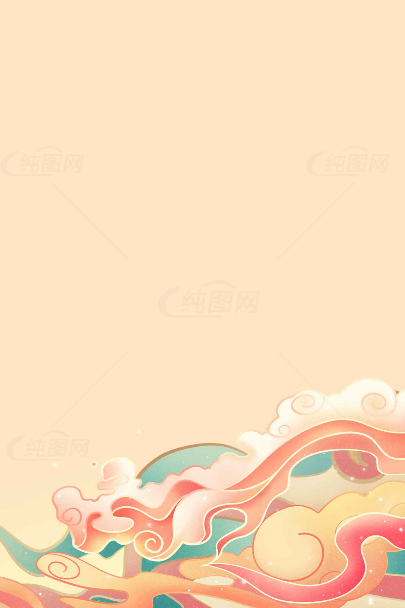 中国风祥云背景图片设计素材