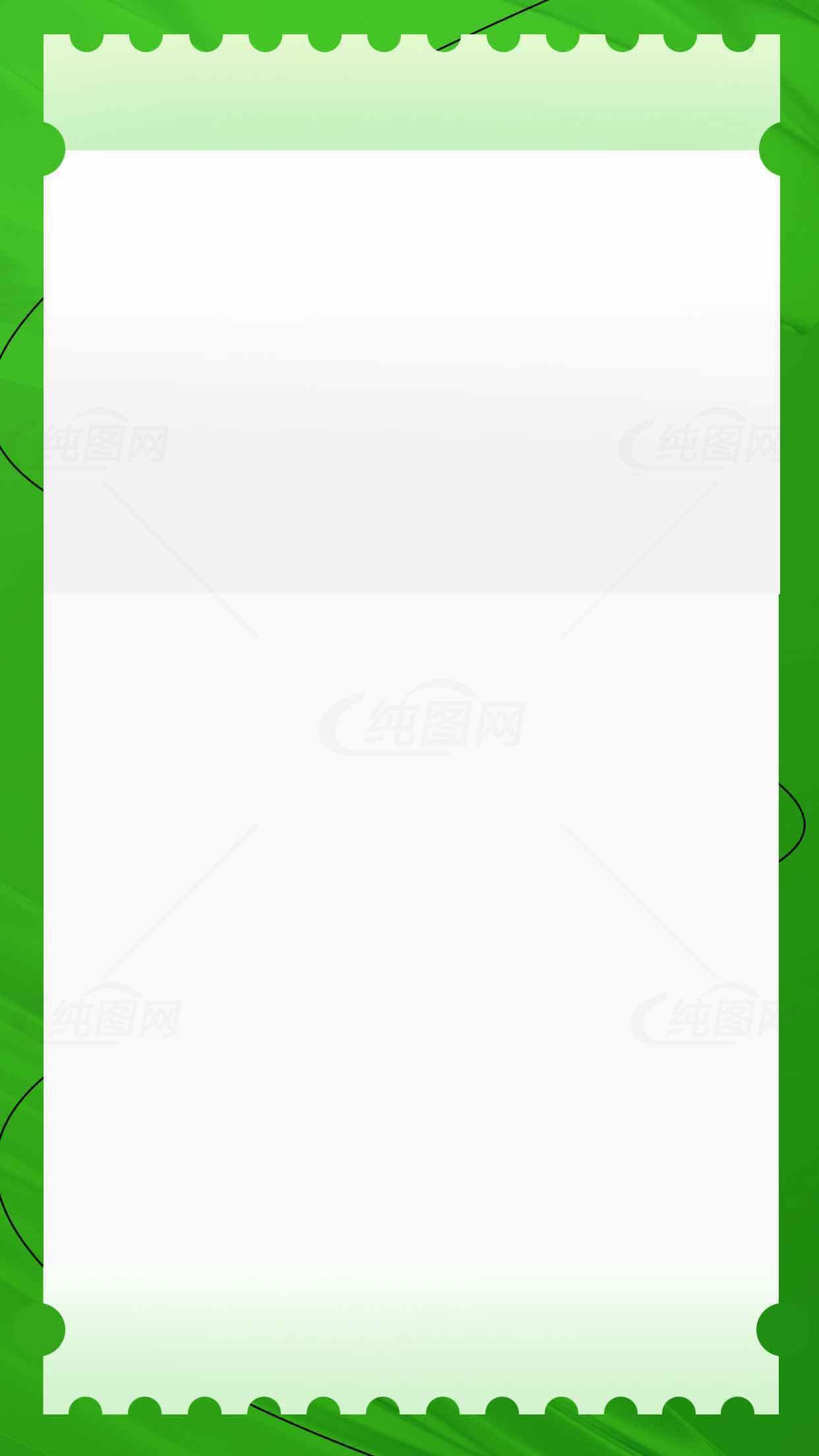 绿色边框简约背景图片素材