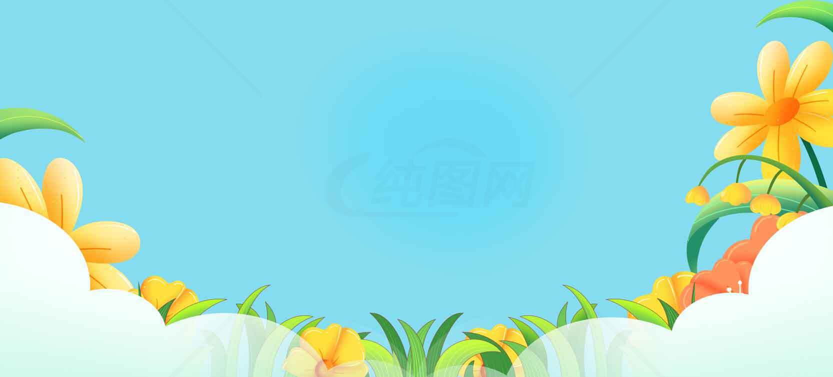 春季清新花卉背景图片素材