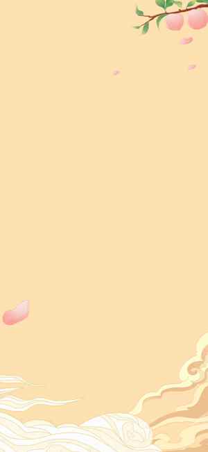 简约中国风桃花背景图片