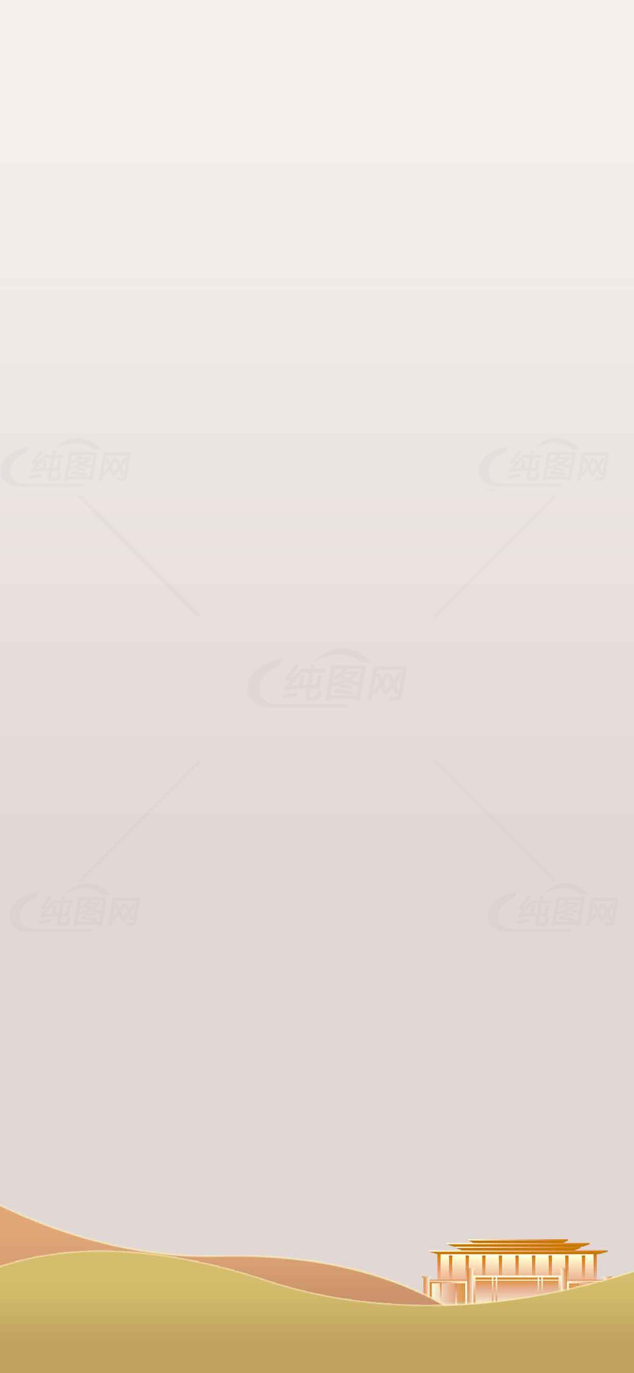 沙漠中的现代建筑设计背景素材