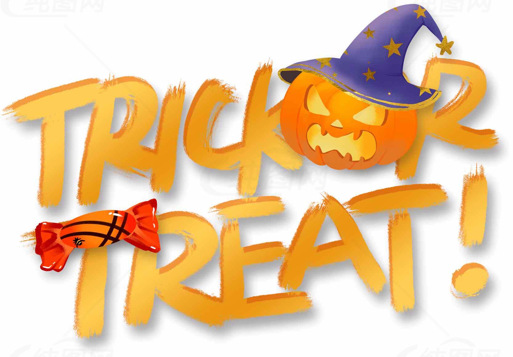 万圣节Trick or Treat主题图片设计素材