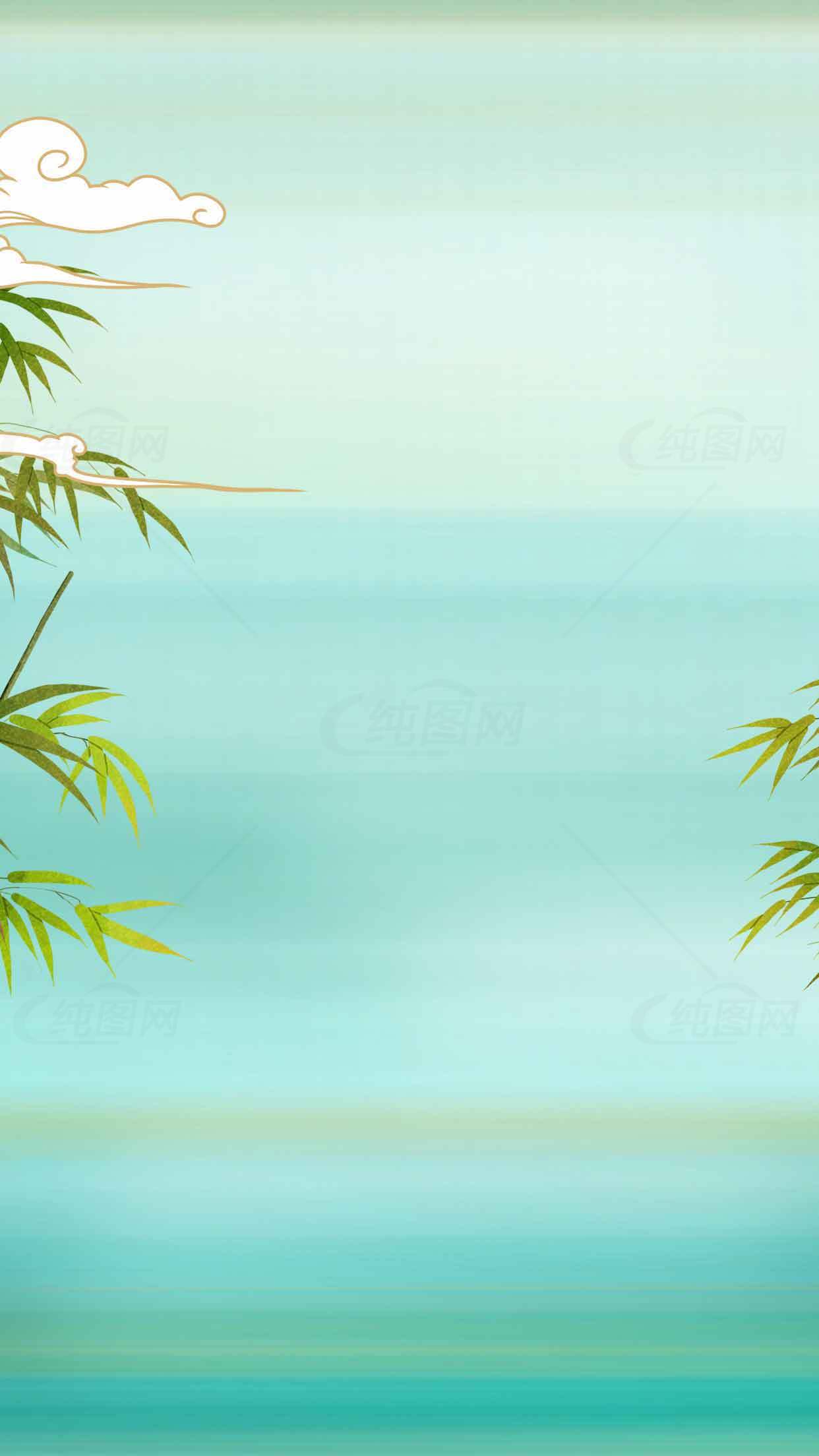 清新竹林背景图片SEO优化标题素材