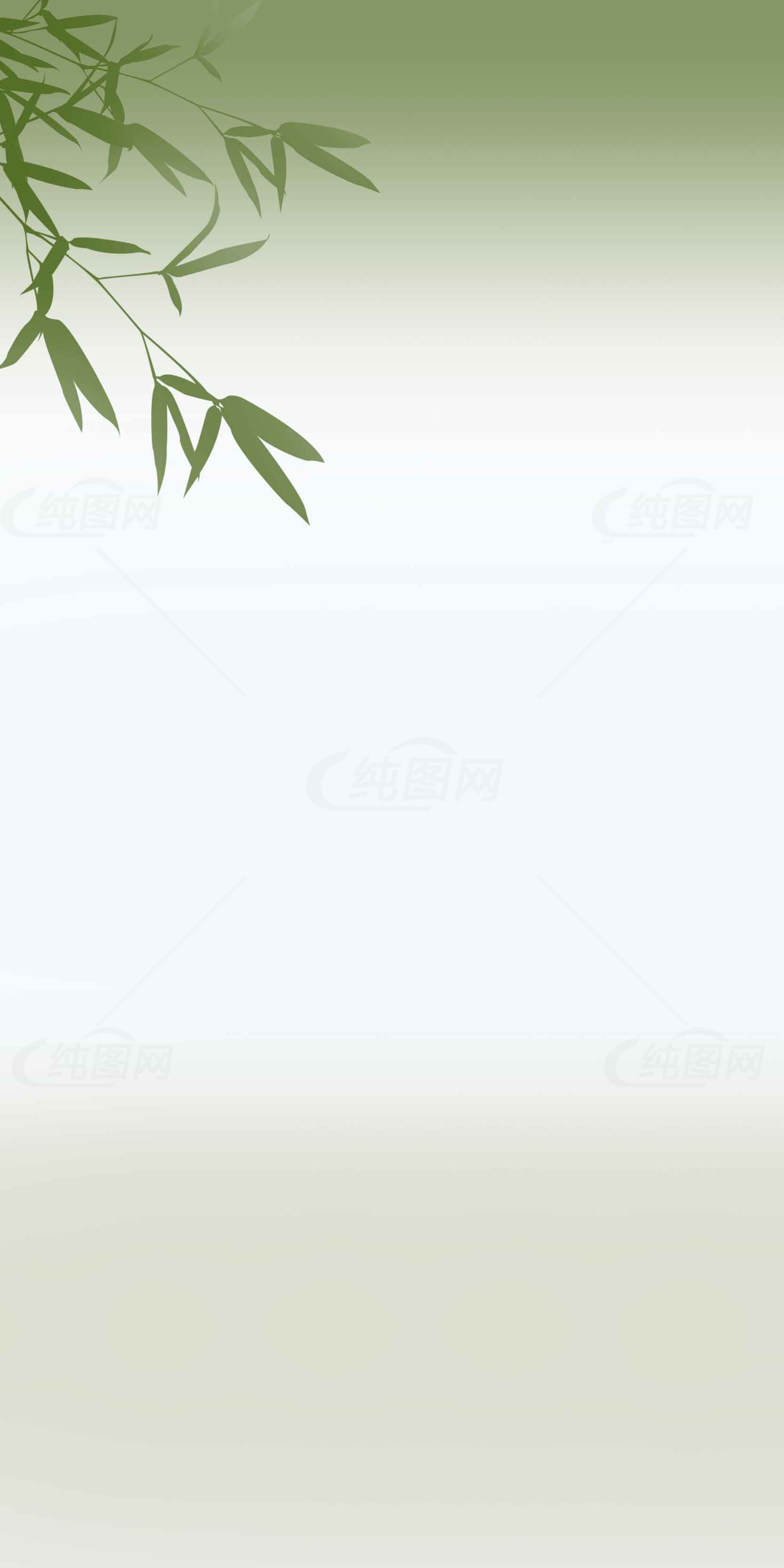 清新竹叶背景图片设计素材