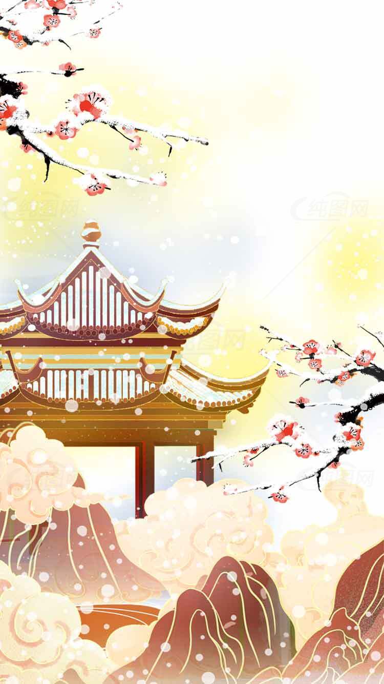 中国古风山水画唯美意境图片素材