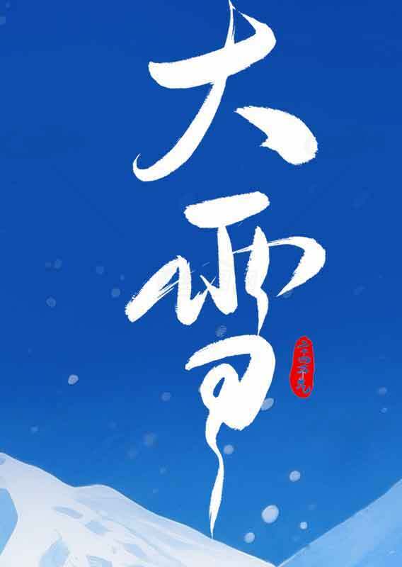 大雪节气海报设计与冬季氛围解析素材